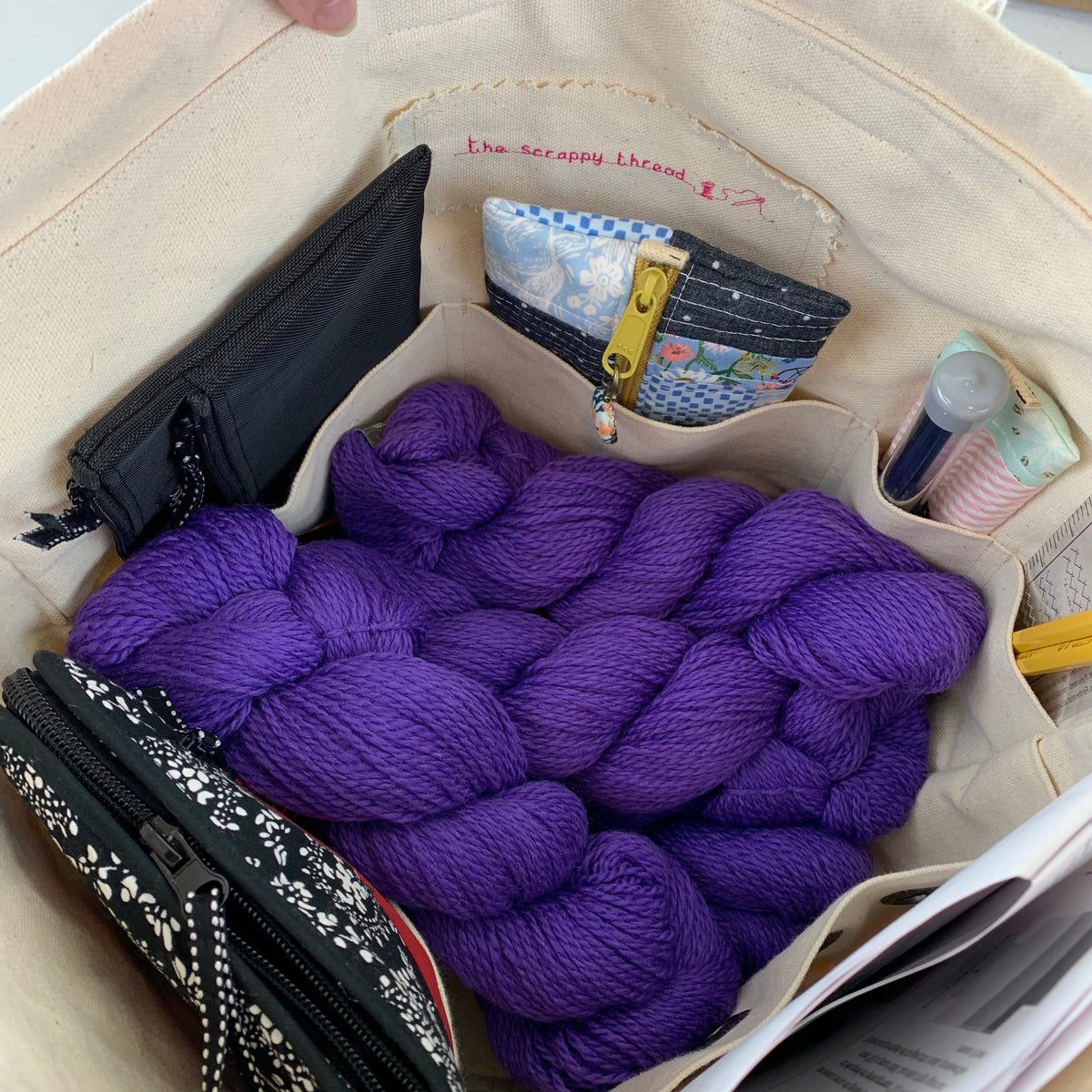 One-of-a-Kind - Extra Large 'Tote Sack' - Project Bag No. 4