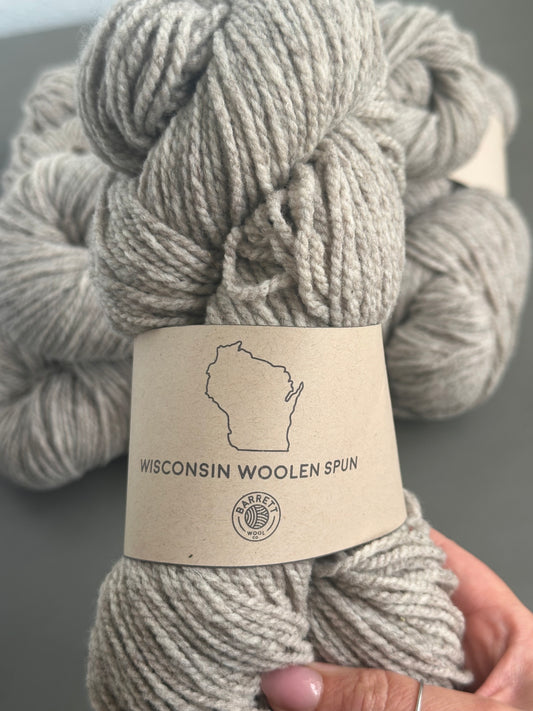 DESTASH - Barrett Wool Co. Wisconsin Woolen Spun - FIVE skeins