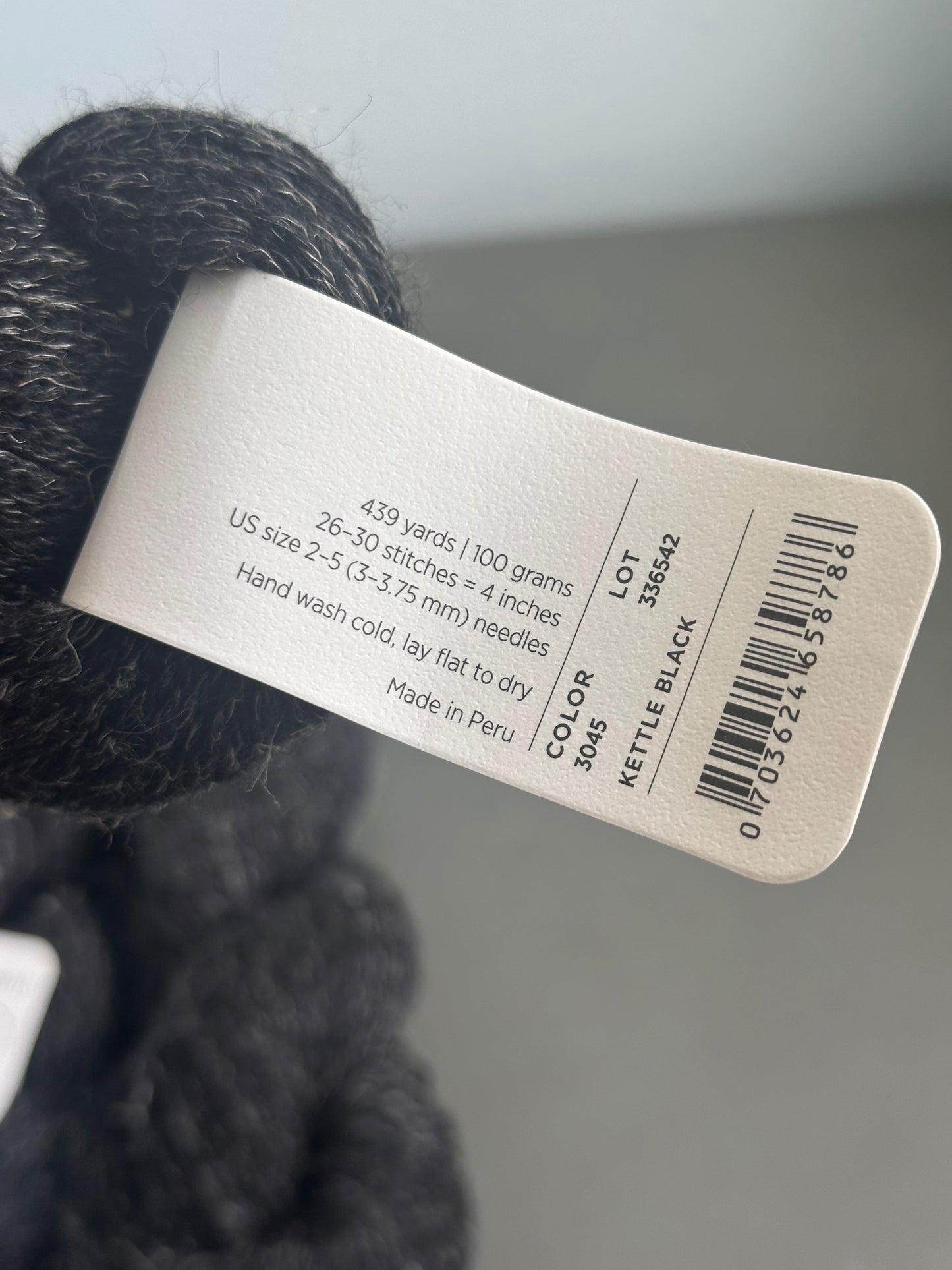 DESTASH - Purl Soho Linen Quill - Kettle Black - 3 skeins