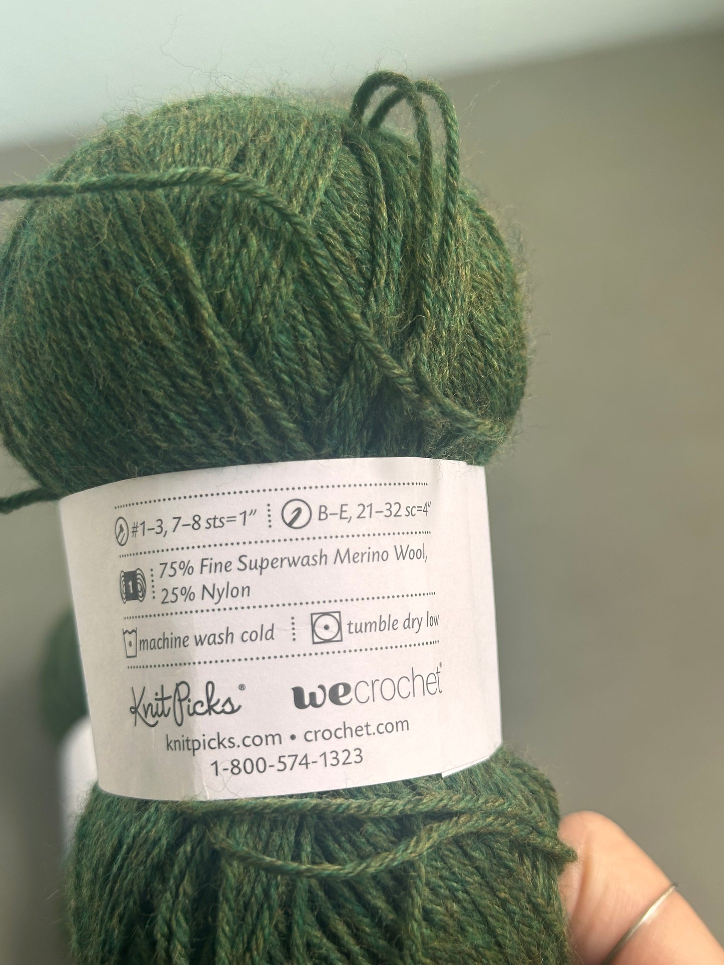DESTASH - Knit picks Stroll Fingering - THREE skeins