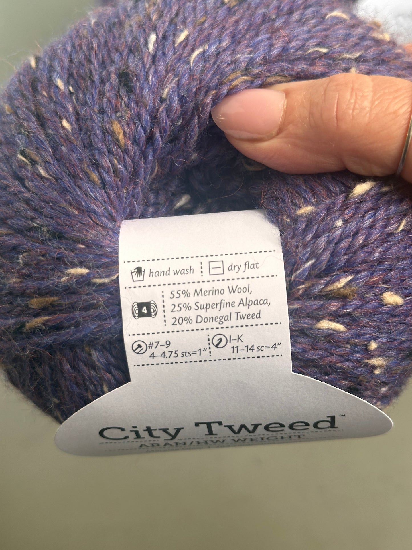 DESTASH - Knit Picks City Tweed Aran Weight - Morning Glory - 6 skeins