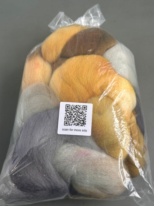 DESTASH - Hello Yarn 4 oz Falkland Wool Top - Telling Stories