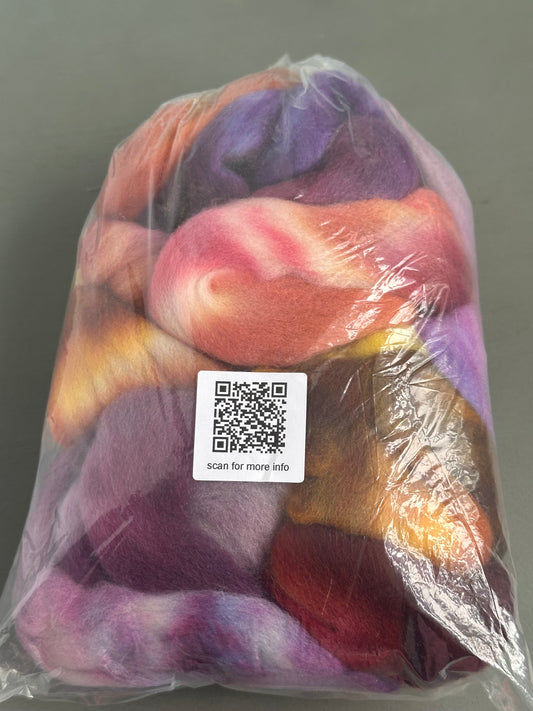 DESTASH - Hello Yarn 4 oz 70s Merino Wool Top - Little Garden