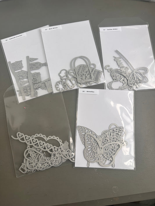 DESTASH - Stampin' Up dies - lot of 5 sets