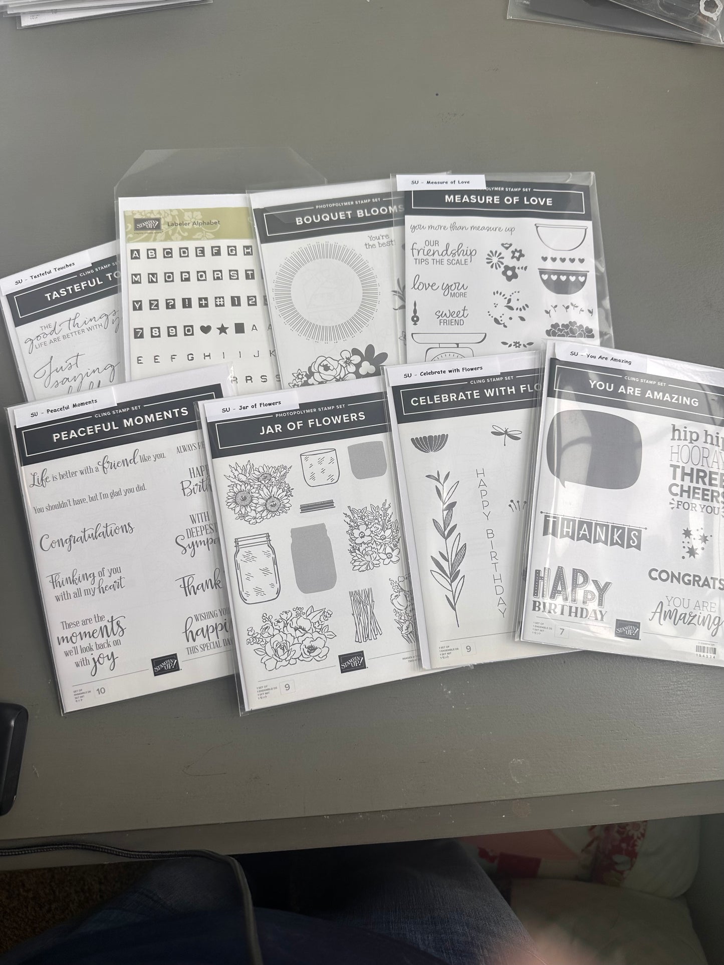 DESTASH - Stampin' Up lot of stamps - 8 sets
