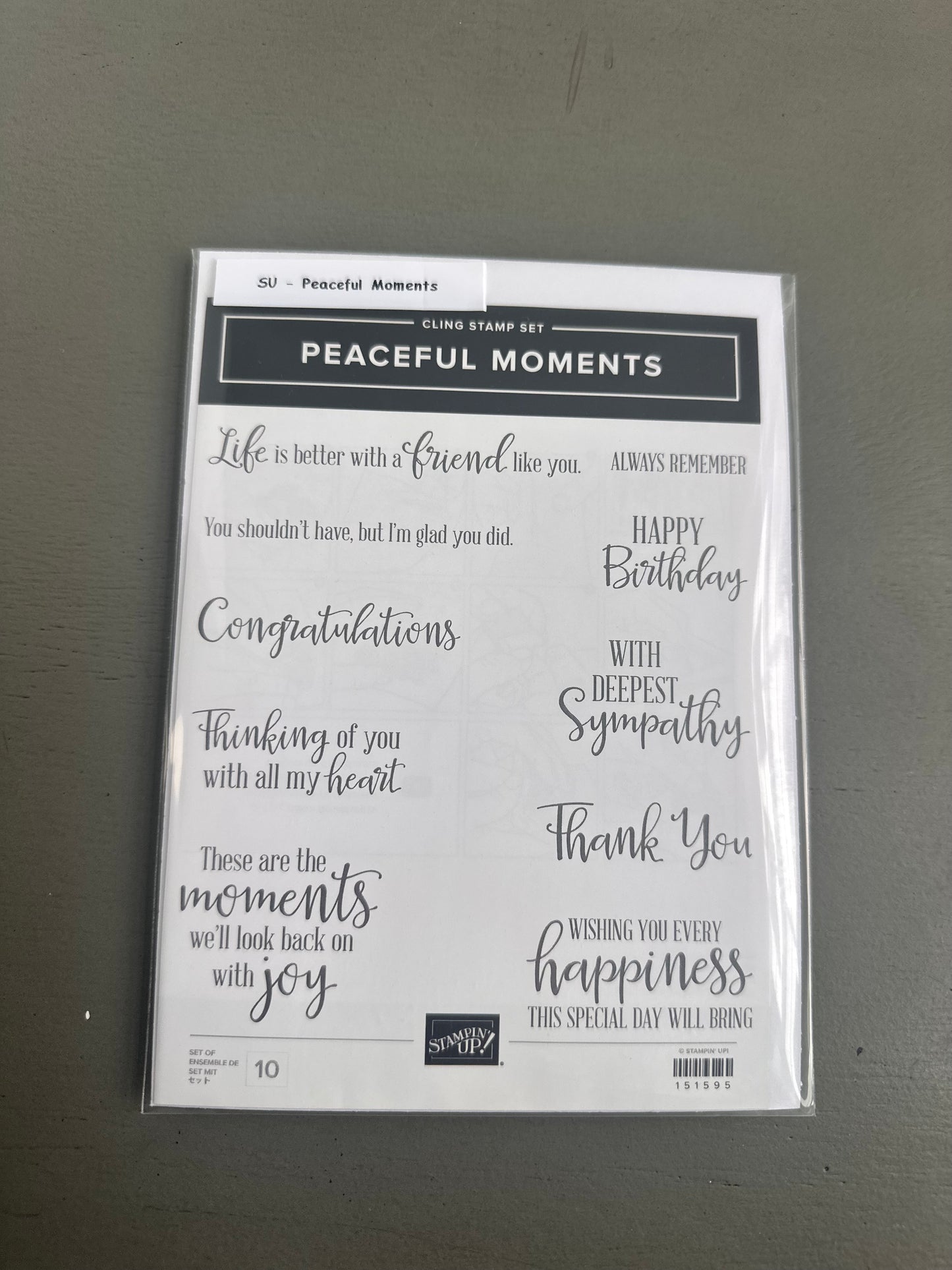 DESTASH - Stampin' Up lot of stamps - 8 sets