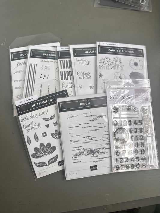 DESTASH - Lot of Stampin' Up stamps - 8 sets