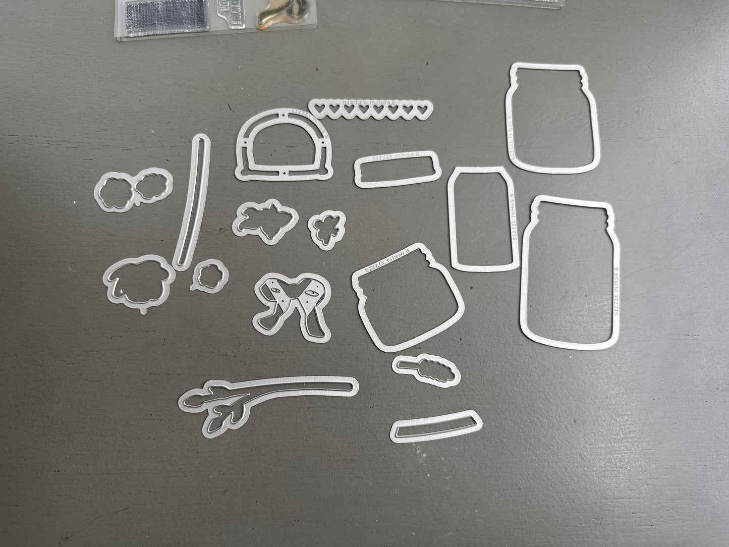 DESTASH - Stamping' Up Jar of Love stamps & dies