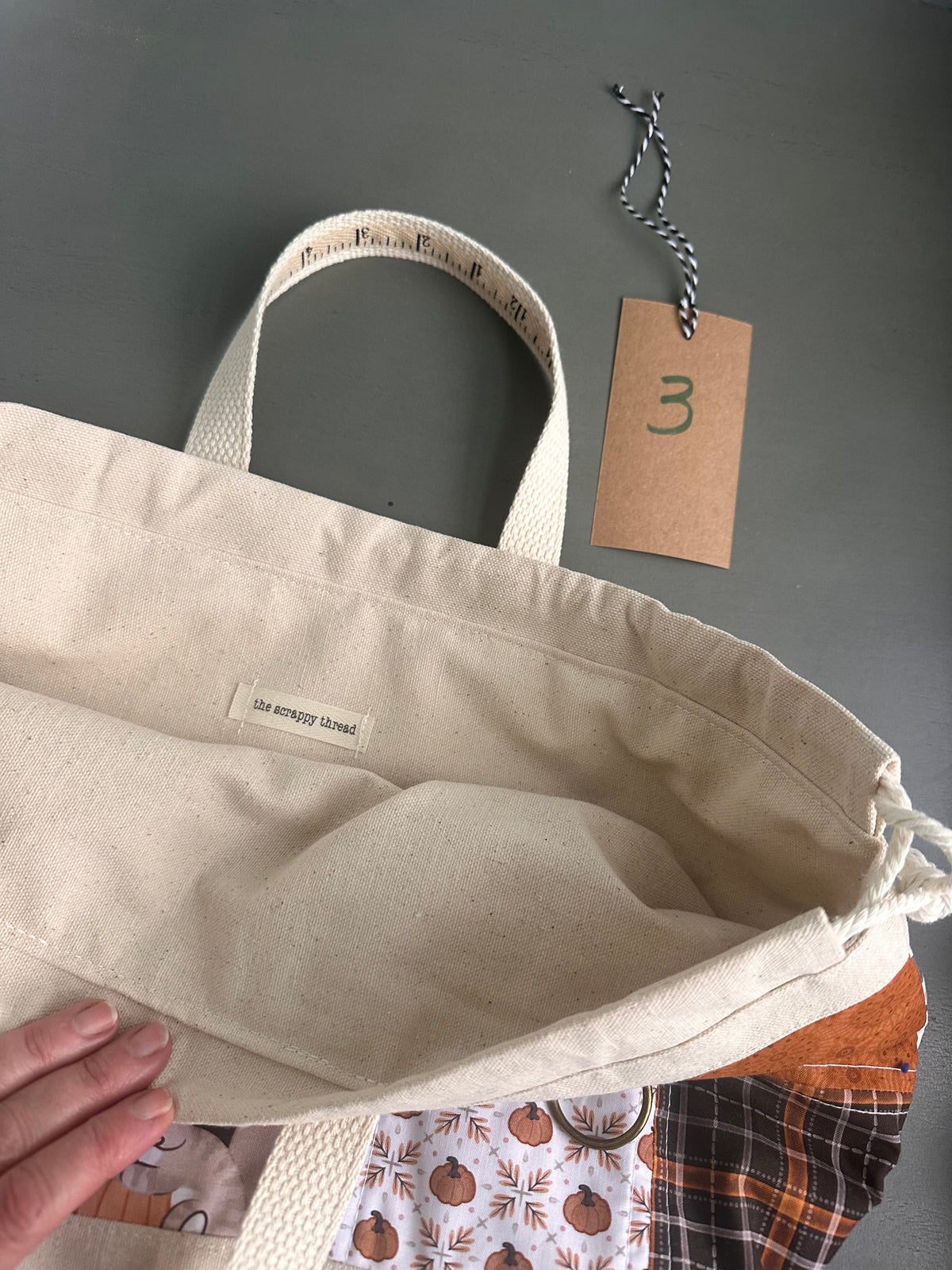 One-of-a-Kind - Extra Large 'Tote Sack' - Project Bag No. 3