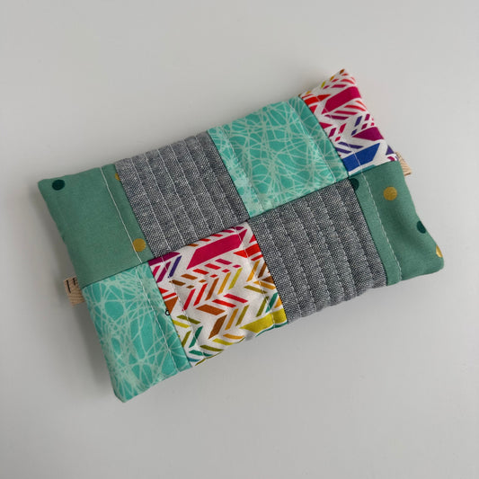 One-of-a-Kind Zippered Project Bag - 'Flat Sack' - Notions Pouch