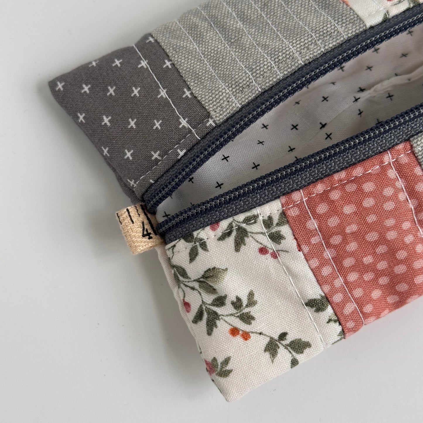 One-of-a-Kind Zippered Project Bag - 'Flat Sack' - Notions Pouch