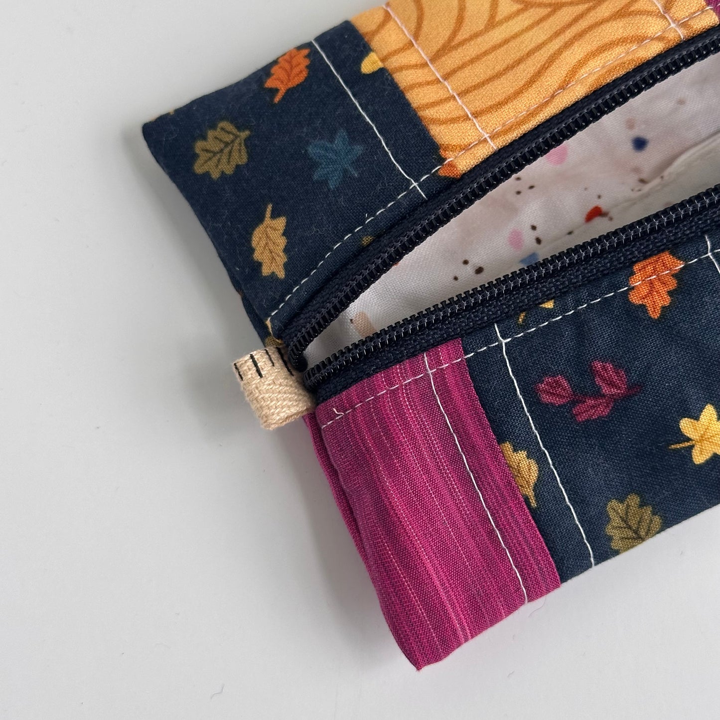 One-of-a-Kind Zippered Project Bag - 'Flat Sack' - Notions Pouch