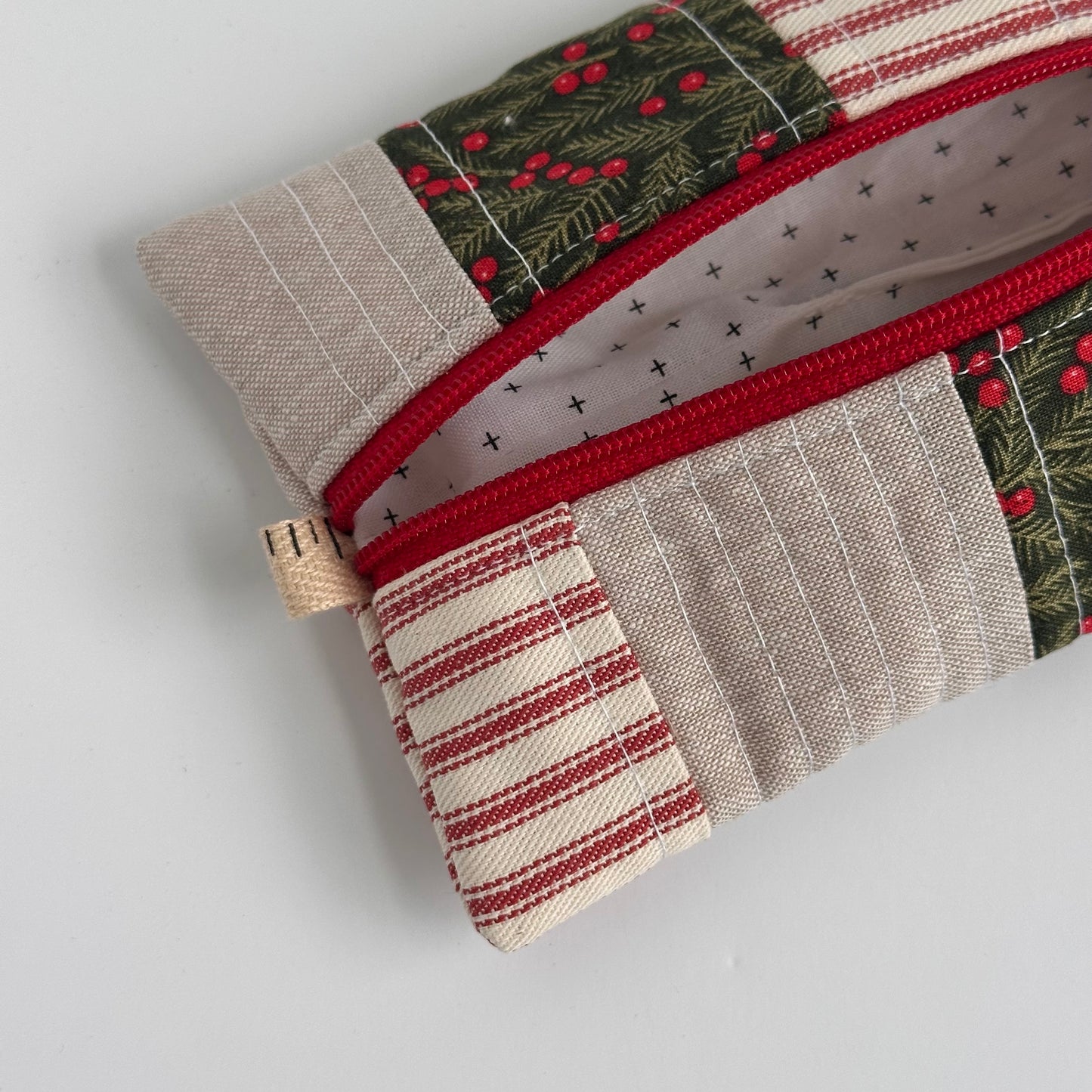 One-of-a-Kind Zippered Project Bag - 'Flat Sack' - Notions Pouch