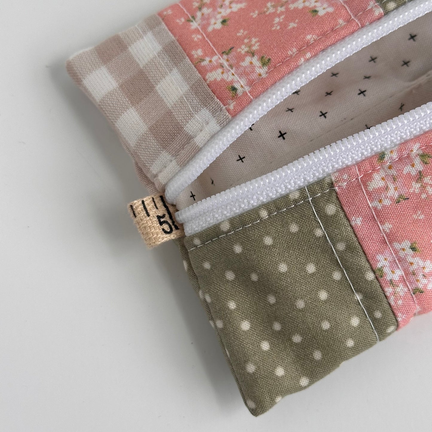 One-of-a-Kind Zippered Project Bag - 'Flat Sack' - Notions Pouch