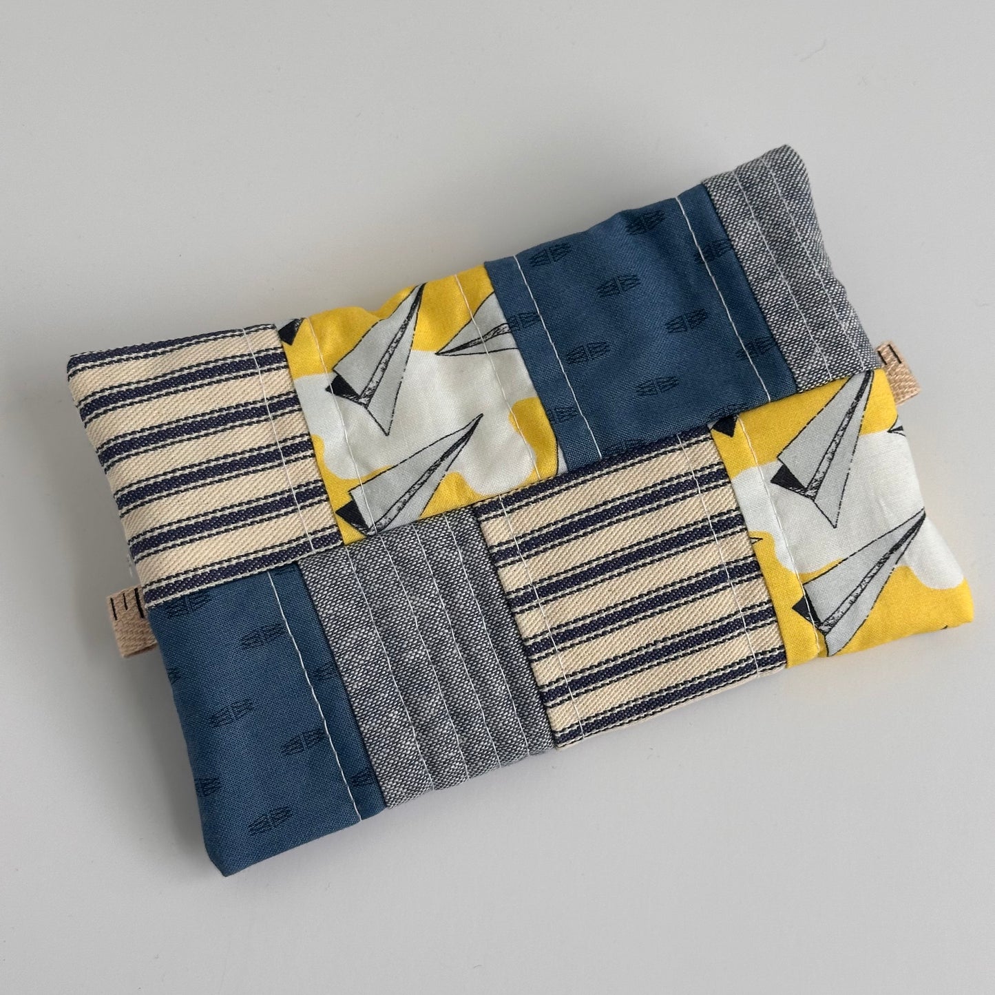 One-of-a-Kind Zippered Project Bag - 'Flat Sack' - Notions Pouch