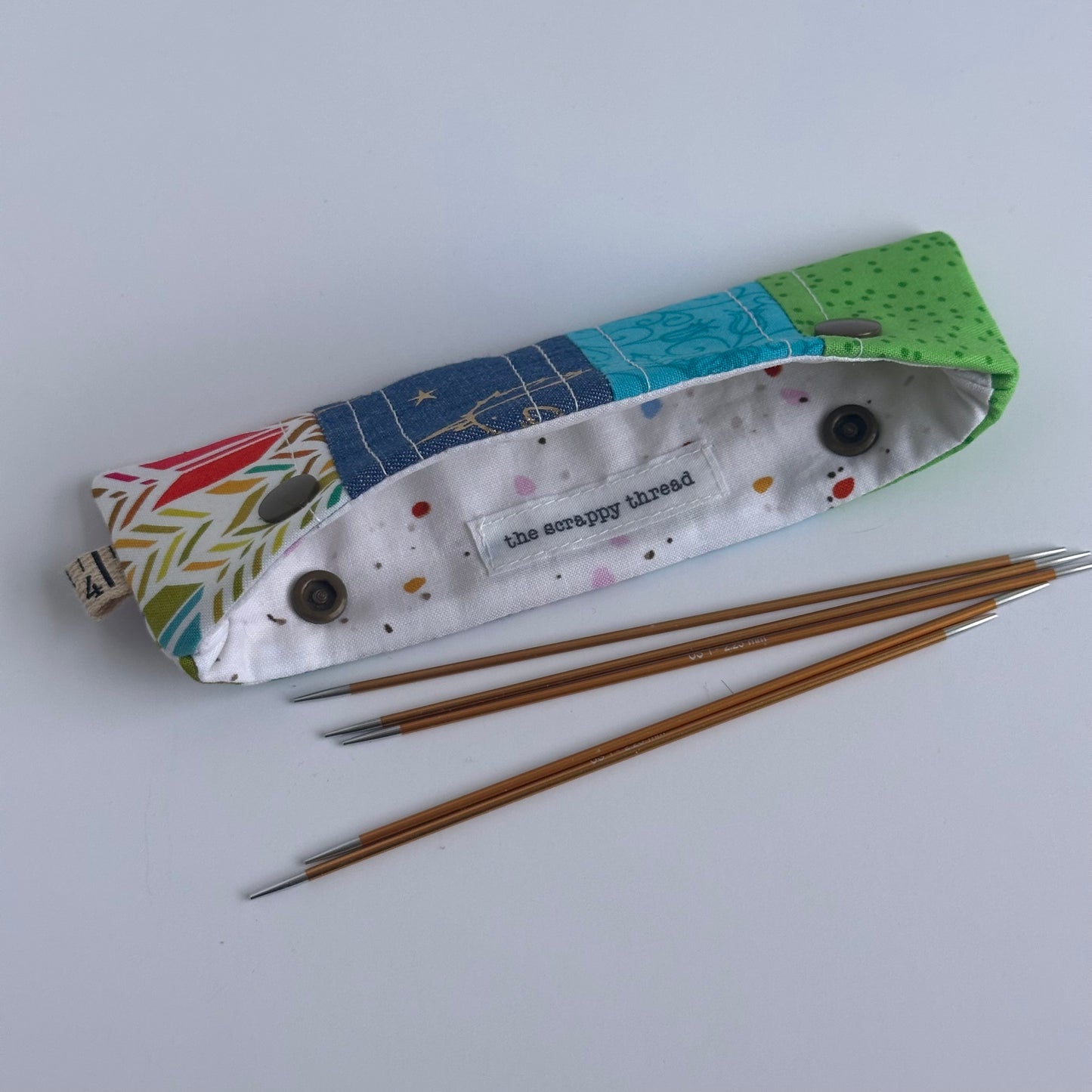 One-of-a-Kind Scrappy 'Needle Minder'  (DPN Cozy - WIP Minder - Needle Cozy)